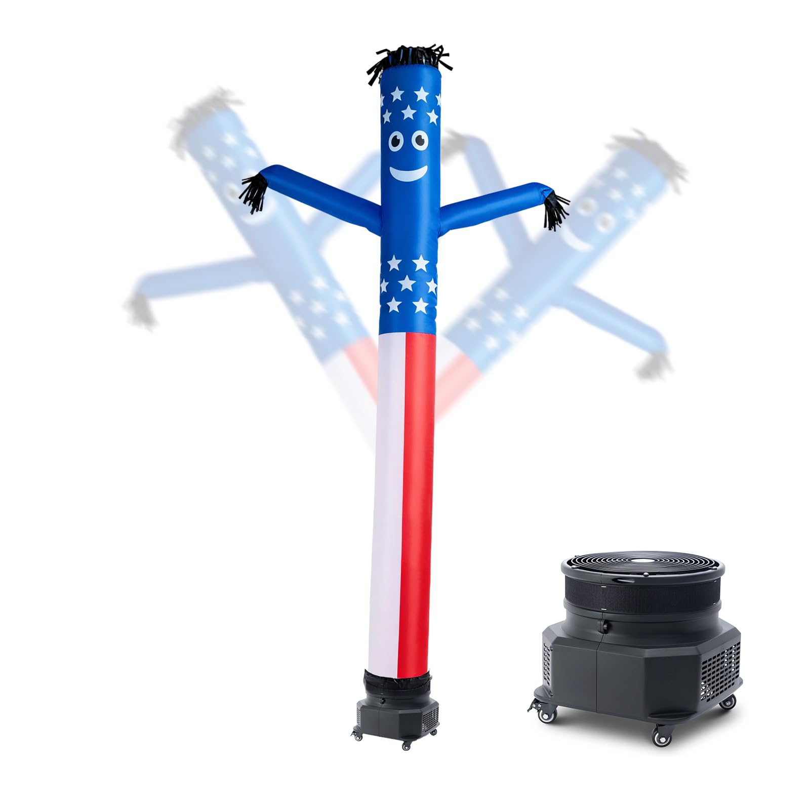 VEVOR Inflatable Tube Man with Blower, 10 ft Tall, Wacky Waving Wind Flying Inflatable Dancing Tube Guy with 3/4 HP IPX3 Waterproof Blower Fan, for Outdoor Advertising Business Store Party Decoration-picture-23