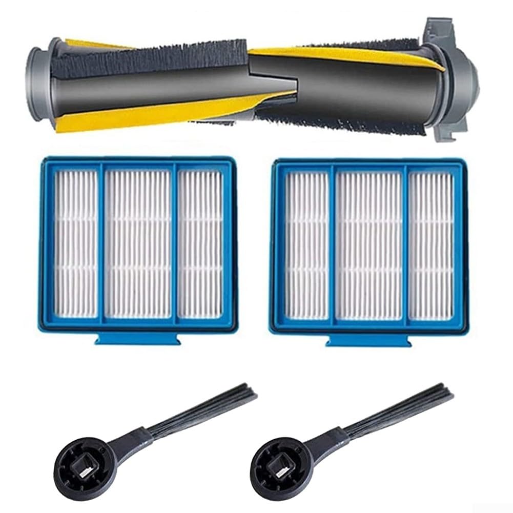 Kit de brosses latérales pour aspirateur Shark IQ RV1000SEU - 2 brosses latérales, 2 filtres, 1 brosse roulante