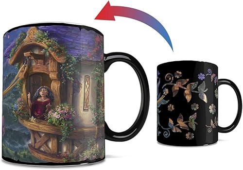 Miniatura 3 de Morphing Mugs Disney  Tangled  Rapunzel and Flynn Rider  Una taza sensible al calor de 16 oz  Imagen completa revelada cuando se agrega líquido