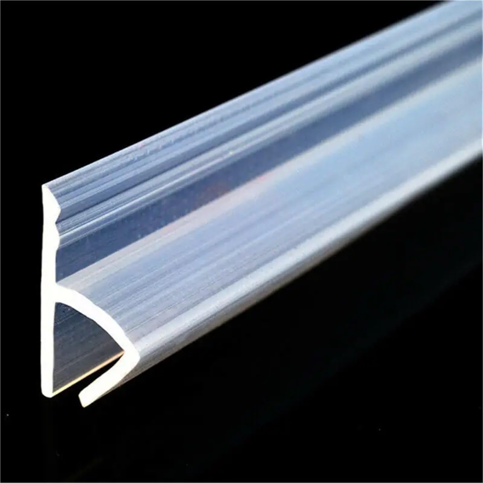 5M H-Form Glasdichtungsstreifen Silikon Duschwanddichtung Gleitstreifen Gummi for 6-12mm Türfenster Badezimmerglas für Duschtüren, Glas(8mm)