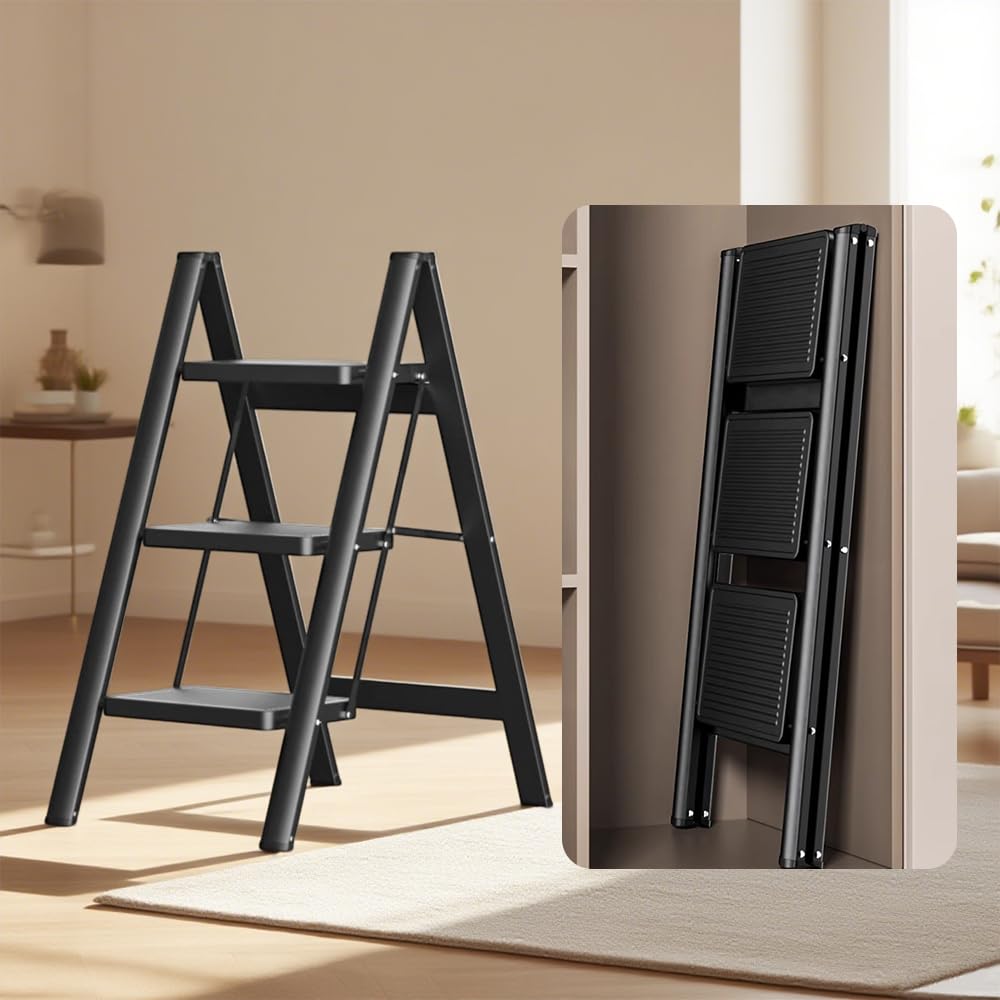 脚立はしご折り畳み花架梯子インテリア軽量3段4段耐荷重150kg多機能折り畳み安全梯アルミ合金製の人字梯子脚立を厚くする掃除株式会社錦雪おろし洗車足場掃除 Amazon.co.jp: 折りたたみ脚立 3 段 耐荷重 150kg軽量スチール製 滑り