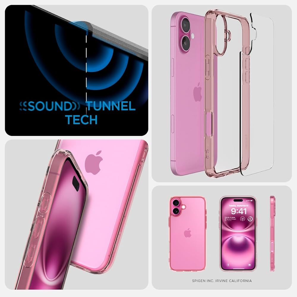 iPhone16rose様 Amazon.com: Spigen for iPhone 16 Case, Ultra Hybrid [No