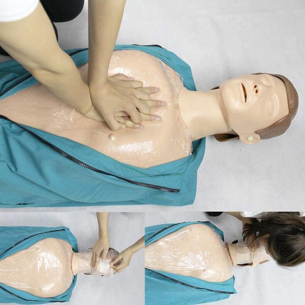 Aide à la Formation du Corps Entier du Mannequin Adulte RCR, simulateur de réanimation cardiorespiratoire pour la Recherche pédagogique, avec éboulis Tactile Intelligent