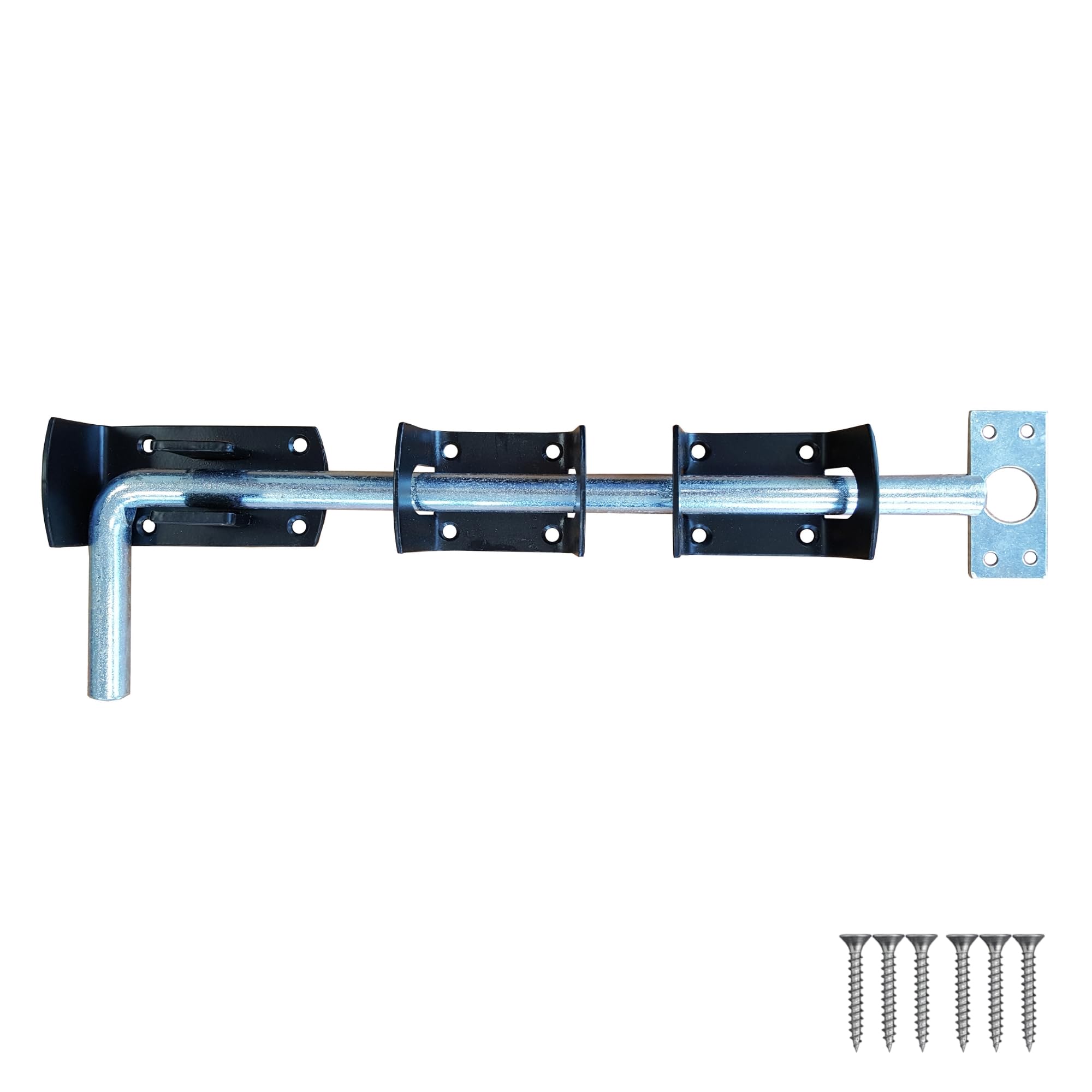 Verrou de garage Keypak 300 mm noir et galvanisé pour sécuriser votre porte