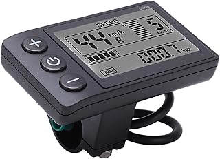 YOUTHINK Velocímetros, bicicleta elétrica S866 medidor de tela LCD 24V 36V 48V painel de controle com plugue à prova d'água