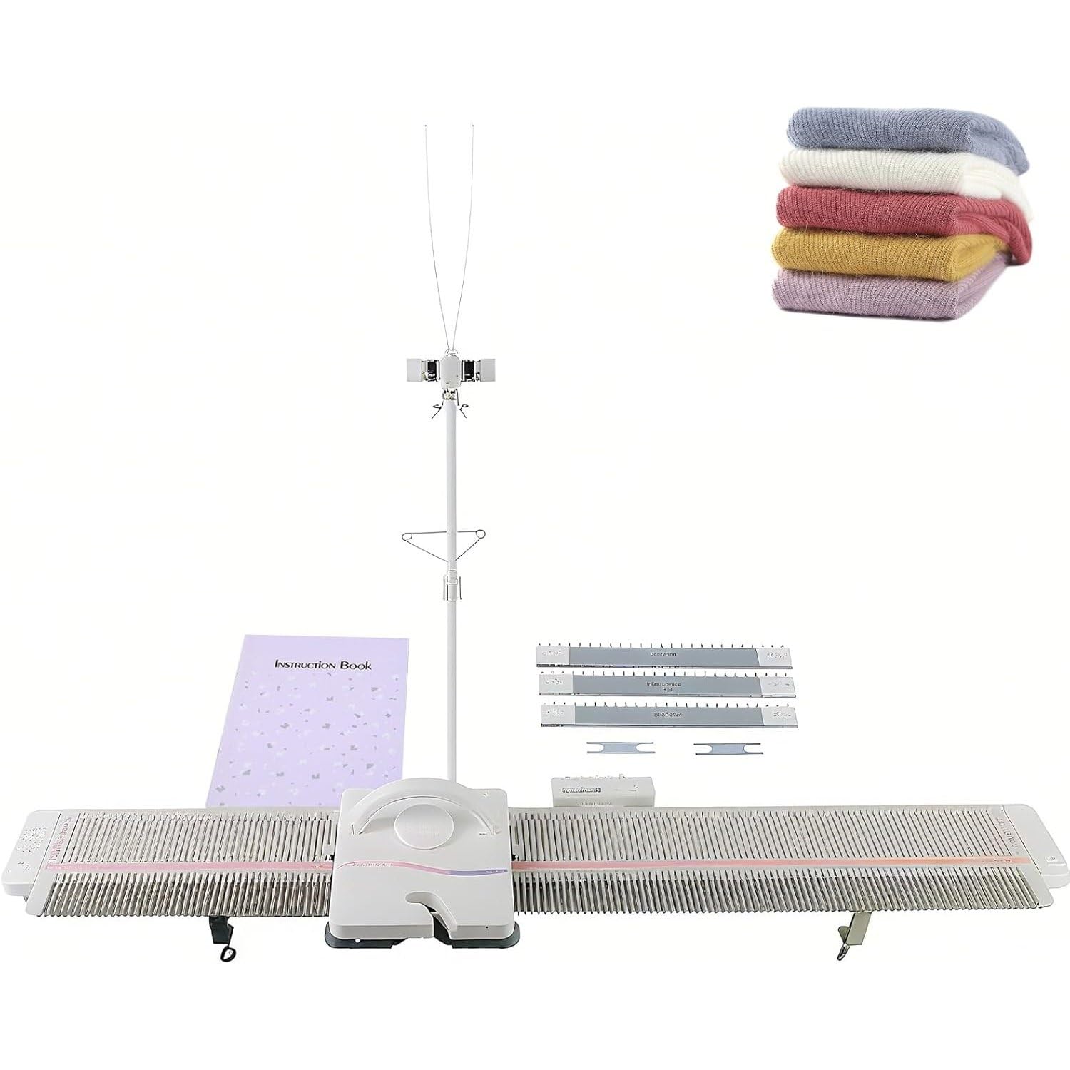 Dispositivo per maglieria sciarpa/cappello, set di attrezzi da cucito per la casa, kit per maglieria per maglioni a mano, facile da usare per progetti artigianali e fai da te