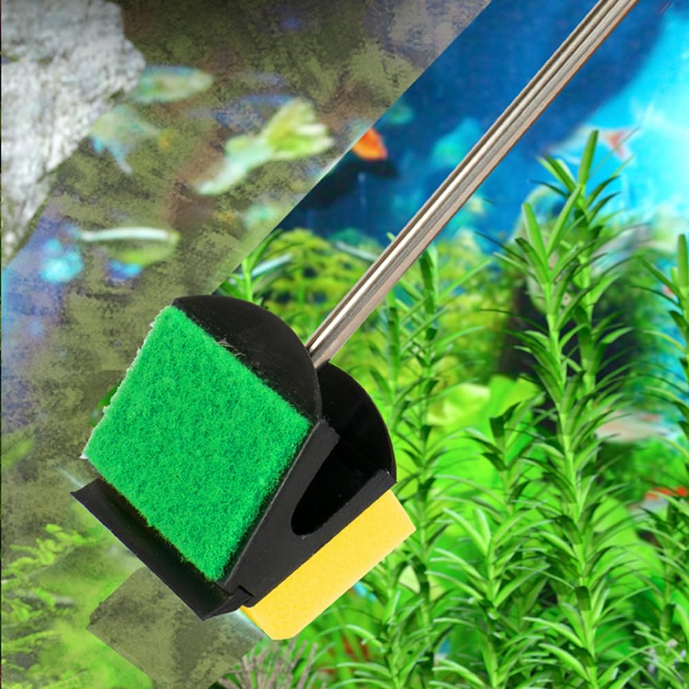 Cepillo de limpieza para cristal de acuario, plantas, cepillo de limpieza flotante, raspador de algas, esponja, accesorios, herramienta, 72 cm