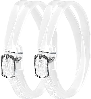 かかと用靴紐、弾性靴ひも,快適な透明靴紐目に見えない靴ストラップ - 緩い靴のための安定した安全な靴ストラップ、クラシックな尖ったつま先、強化