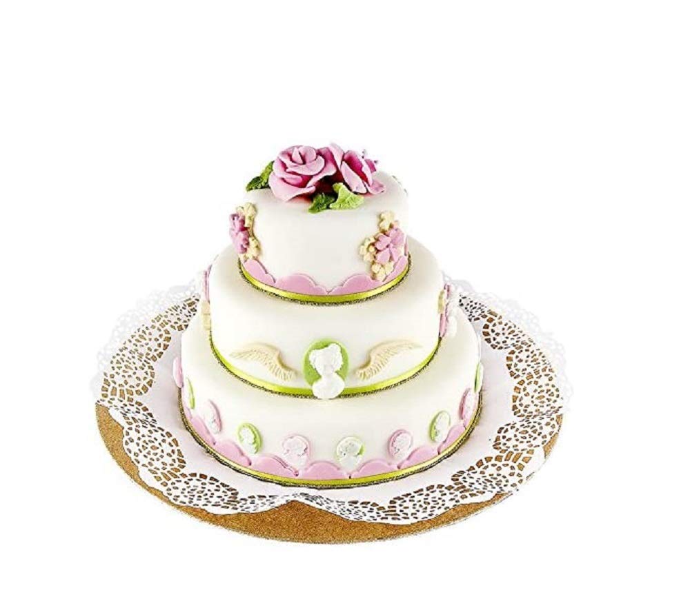 Base Torta Finta 3 Piani Polistirolo - Ø20cm, 15cm, 10cm - Altezza 5cm Ogni Piano - Per Decorazioni E Centrotavola - Foto 4