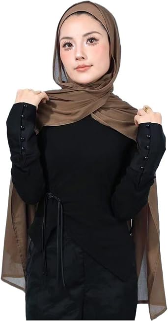 Modal Cotton Hijab Scarf for Women with Undercap Set