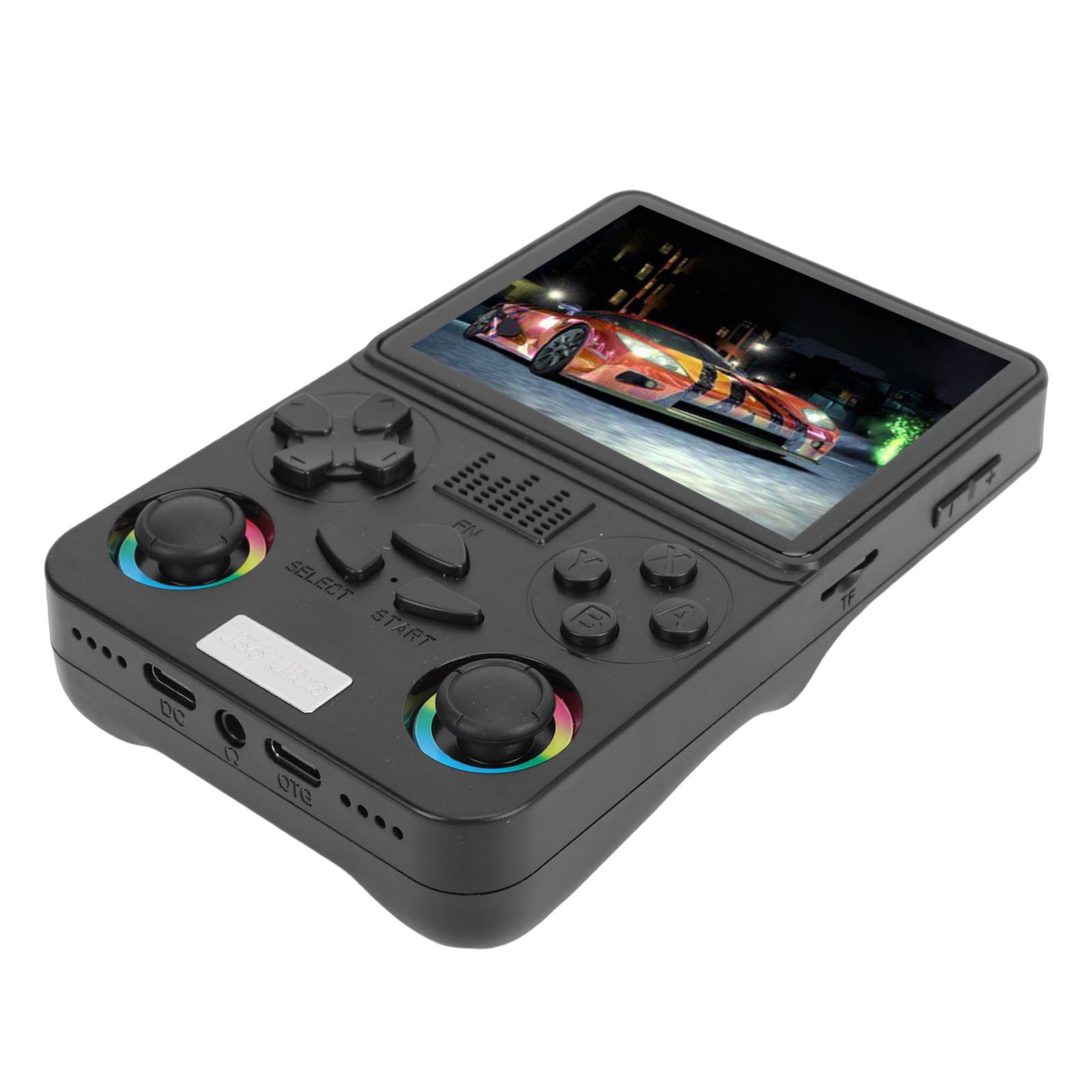 Annadue Vernetzte Handheld-Spielekonsole mit 4-Zoll-Bildschirm, 3000-mAh-, Optimiertes Design (Black)