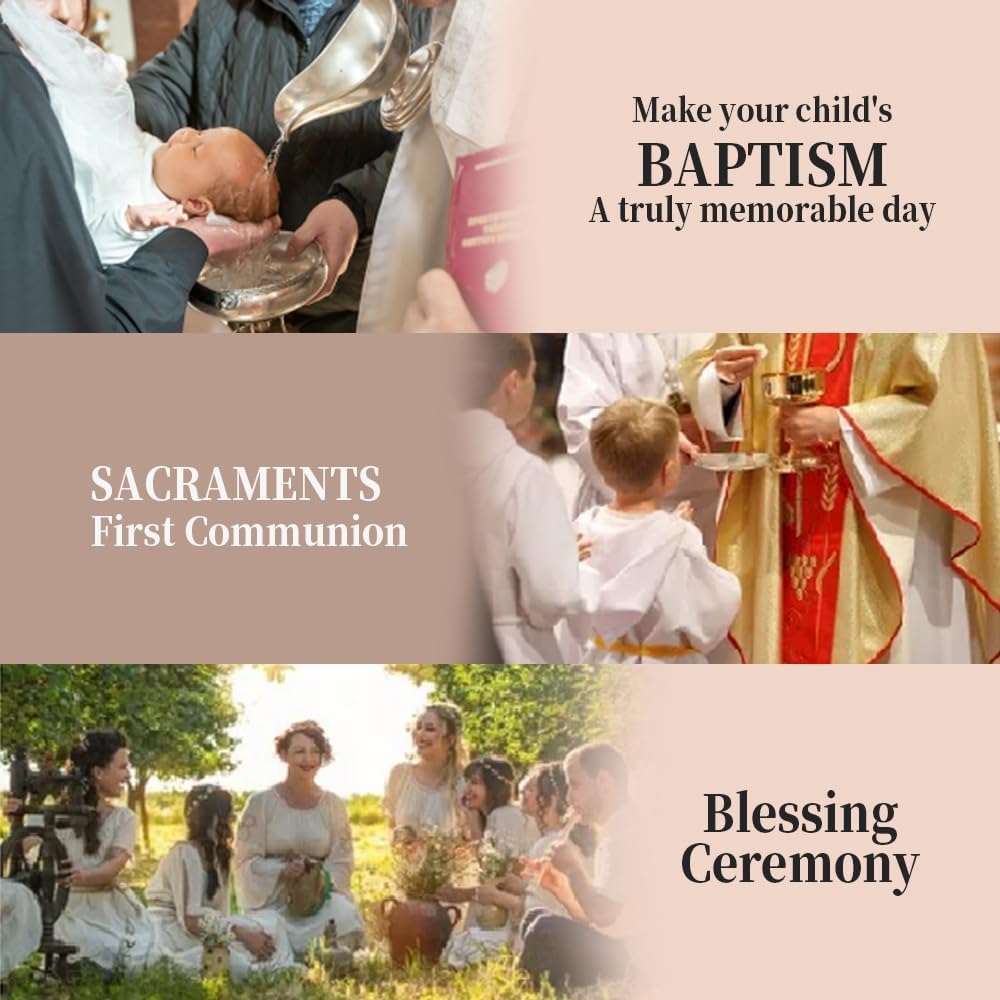 Cross Necklace for Girls | I am a child of God Necklace for Girls | Heart Letter initial | 18K White Gold Plated Pendant Jewelry First Communion Baptism Gifts Christmas Birthday Gifts for Girl Women - Image 5