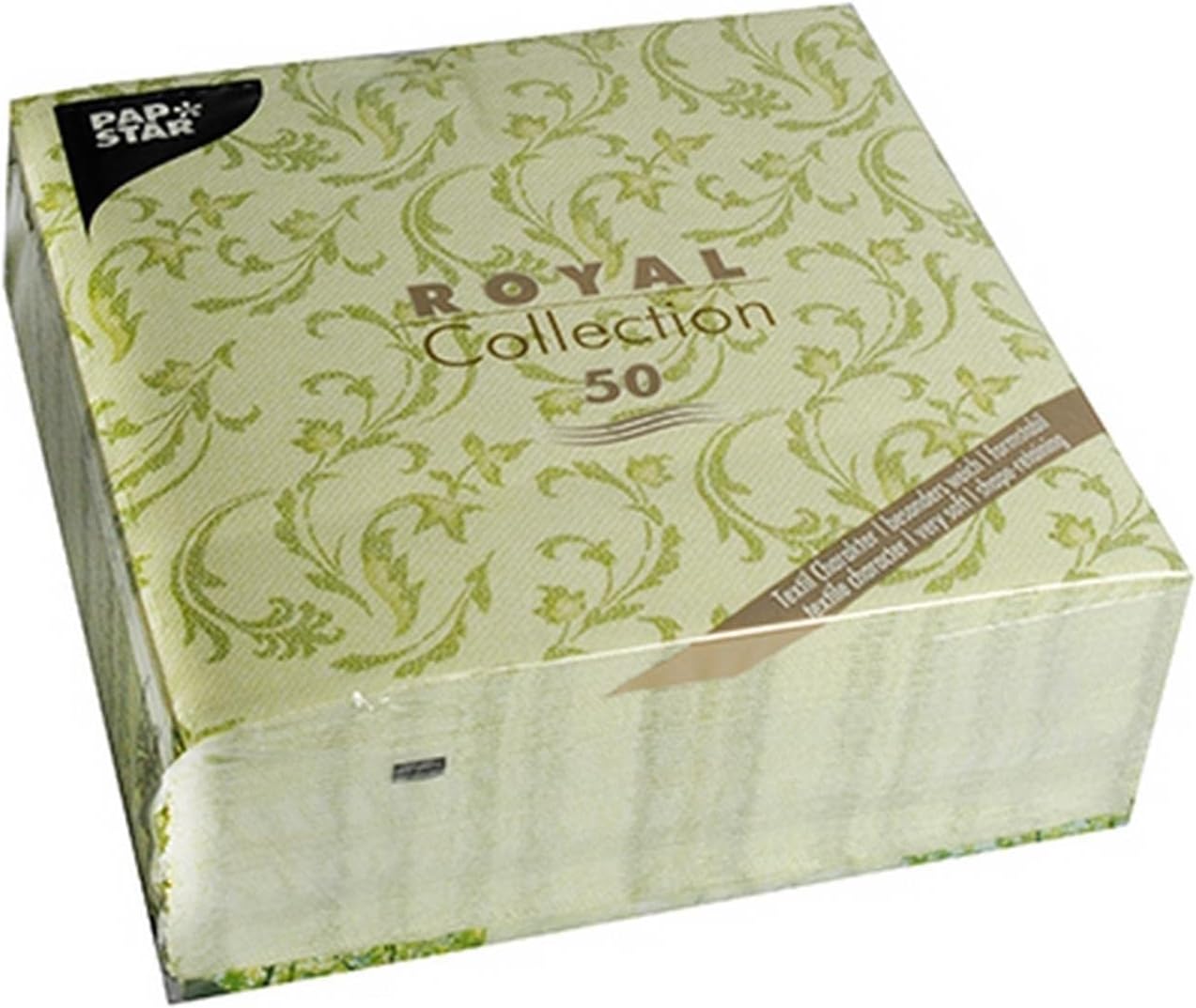 Pack of 50 Premium Quality Linen Feel Airlaid Gold Napkins 40cm x