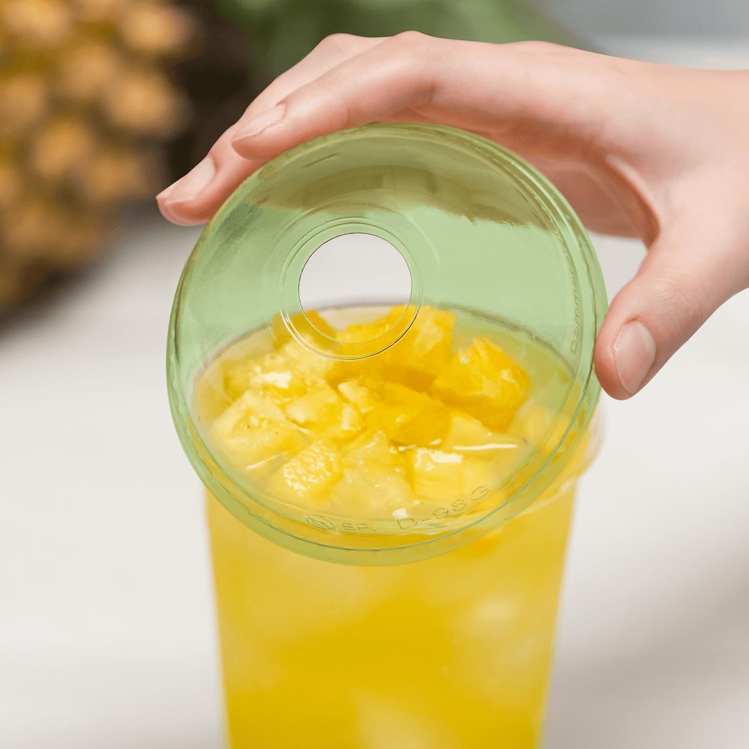 Karat Earth 98mm PLA Dome Lids for 12-24oz Cups (Case of 1000)