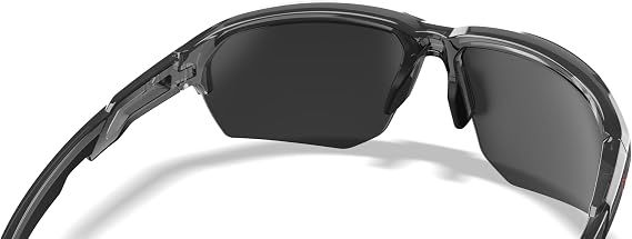 Wiley X JAKL Captivate Polarized Sunglasses, Safety Glasses for Men and Women, UV Eye Protection for Shooting and Outdoor Gloss Crystal Grey Frames, Blue Mirror Lenses