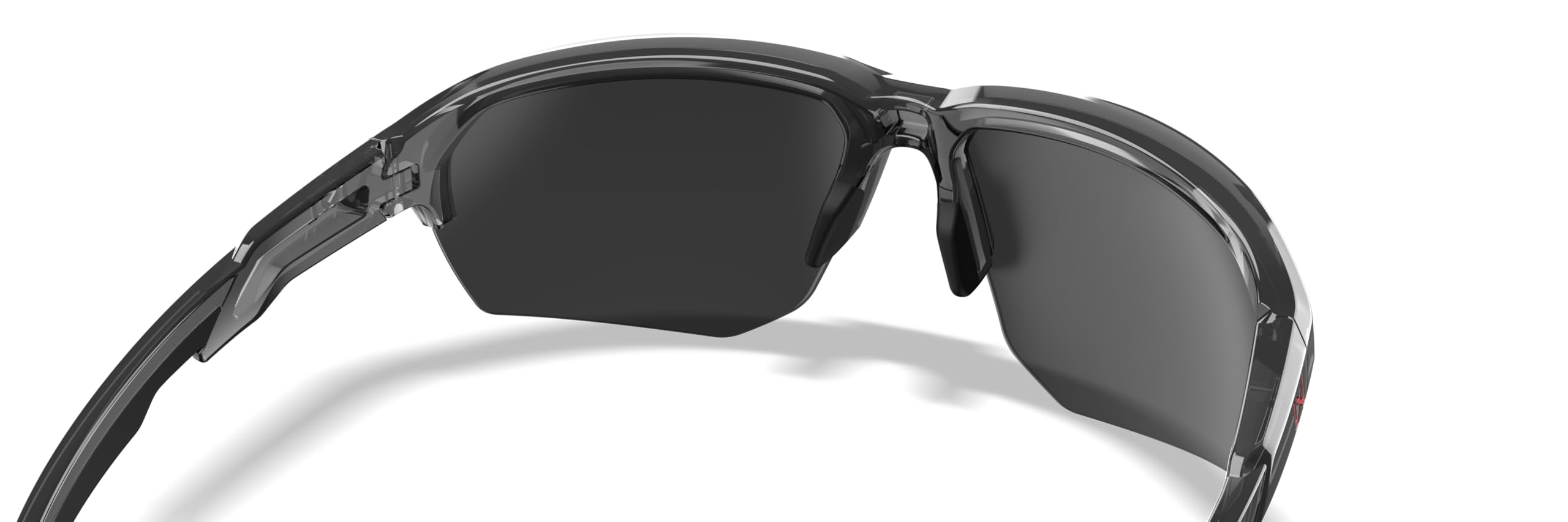 Wiley X JAKL - Gafas de sol balísticas, gafas de seguridad para hombres y mujeres, protección ocular UV para disparar y al aire libre (marco gris cristal brillante con lentes de espejo rojo no