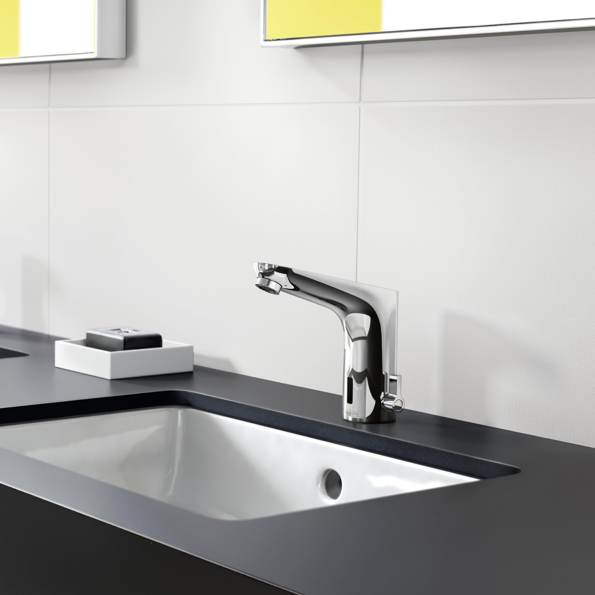 hansgrohe Kran Focus Elektroniczna bateria umywalkowa, wysokość wylotu 130 mm z regulacją temperatury i przyłączem sieciowym, chrom