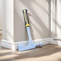 Vista 4 de BUSKPOK - Hacha de martillo para paneles de yeso, herramienta de tablero de pared de 14 onzas con cara fresada y agarre de reducción de golpes