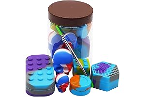 Multifunctional Dab Containers, Premium Silicone Concentrate Jars for Enhanced Storage