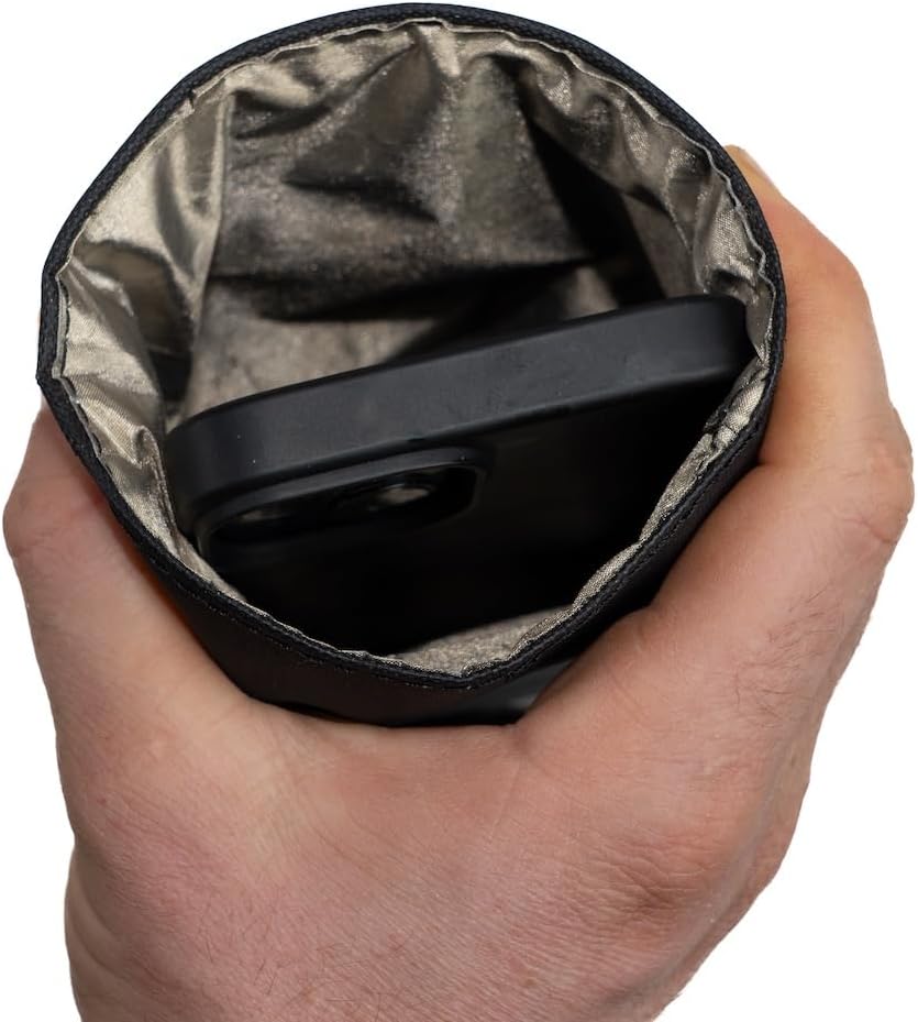 Mission Darkness Haven EVA Phone Shield Case + Removable Waterproof Valkyrie Faraday Sleeve - Signal Blocking, EMP Protection, RFID Blocking, Executive Travel & Device Security