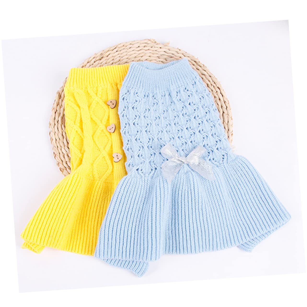 Sosoport 3pièces Pull Printemps pour Chien Et Chat Vêtements Doublés Confortables Laine pour Chiens Et XXS Couleur Bleue