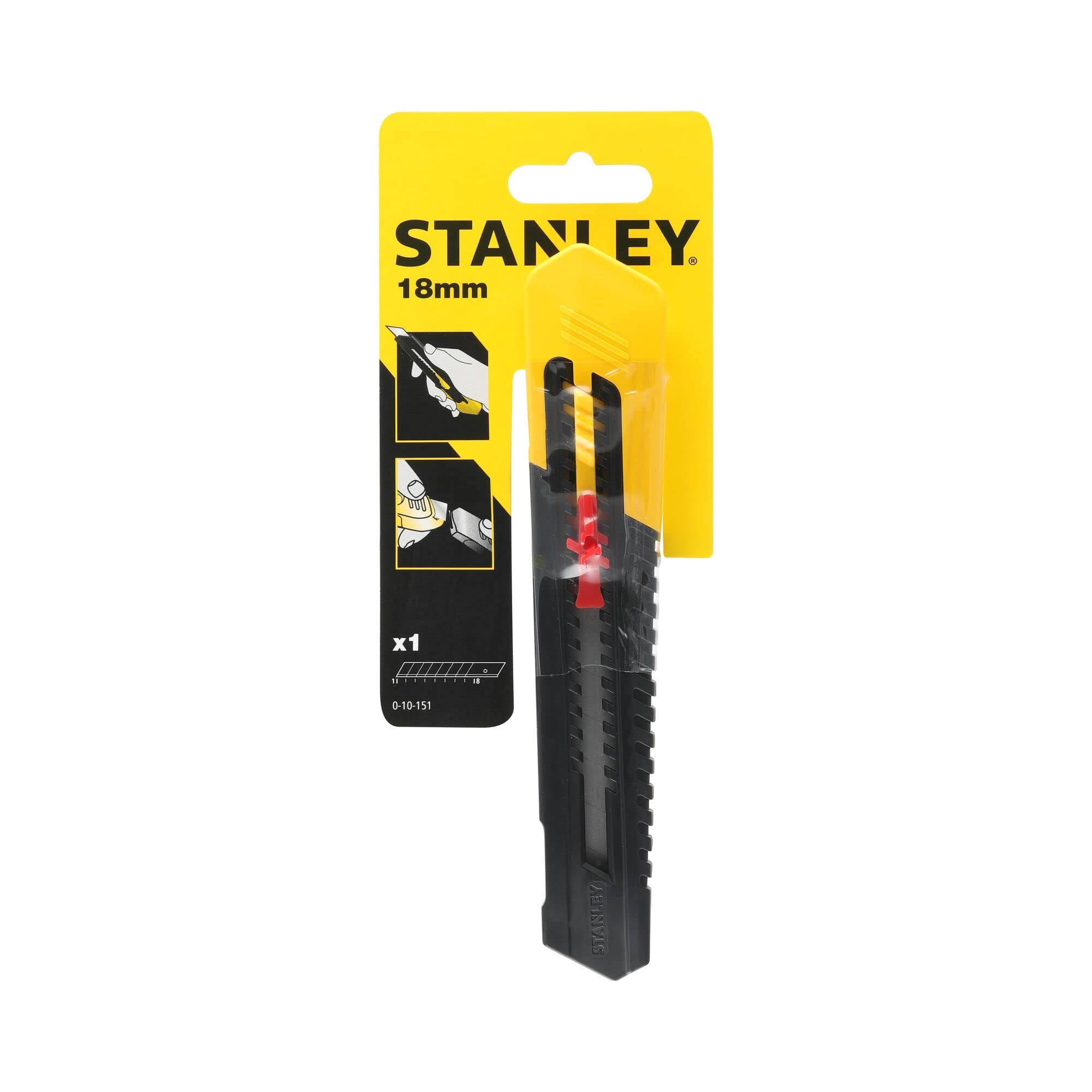 Stanley 1-10-151 Nóż Introligatorski, Czarny/Żółty, 16,51 x 2,69 x 2,01 cm; 39,92 g