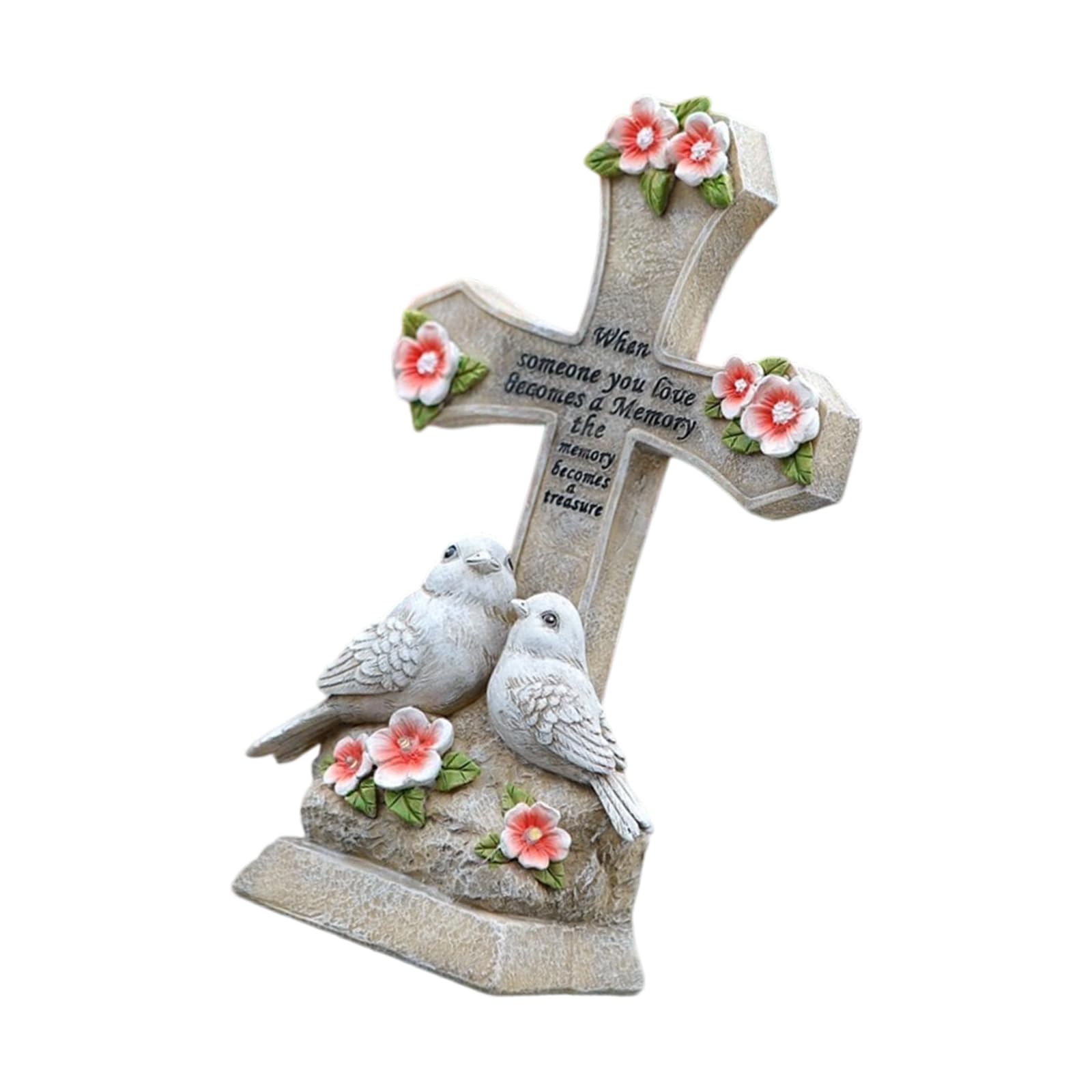 Buxuaaaa Automatic Solar Garden Bird Ornaments Weather Resistant Resin Construction Easy Setups Decorative Sculpture Bird Garden Sculpture
