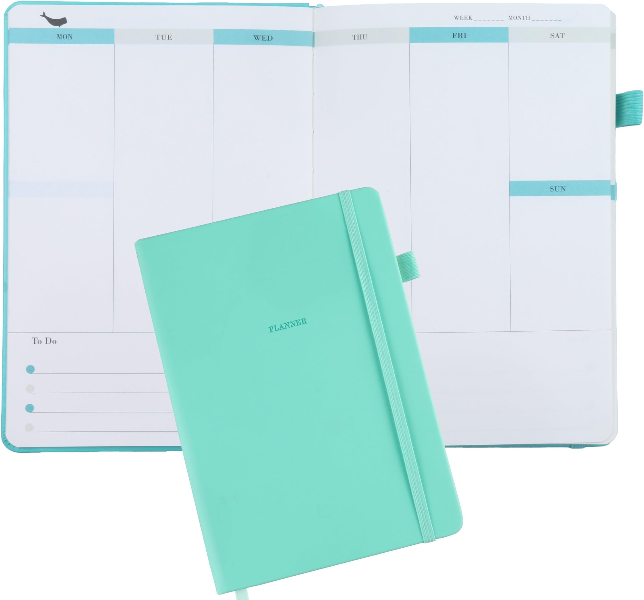 Agenda Hebdomadaire BIROYAL A5 Non Daté - 52 Semaines - Couverture Rigide - Papier 120g