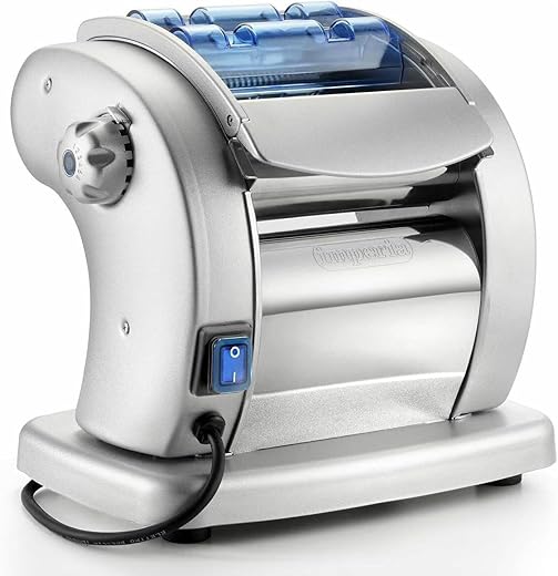 Electric Pasta Maker- Imperia Pasta Presto Non-stick Machine w 2 Cutters and 6 Thickness Settings