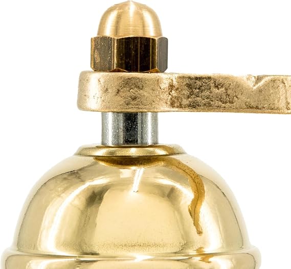 Luxury Alexander Brass Mill Salt and Pepper Grinders, 20.32 cm, Set of 2