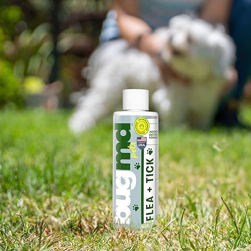 Miniatura 7 de BugMD Concentrado de pulgas y garrapatas (3.7 onzas) - Fórmula impulsada por aceite esencial, controla pulgas, garrapatas, ácaros en perros, gatos y