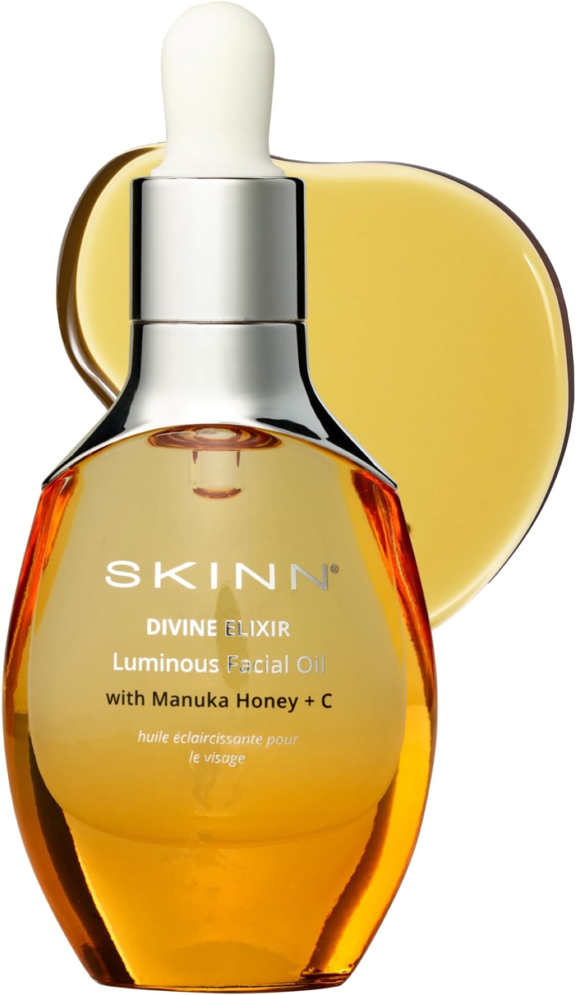 SKINN Luminous Facial Oil - Face Oil to Visibly Brighten, Firm, and Hydrate - Hydrating Oil for Anti-Aging and Dry Skin to Reduce Fine Lines, and Wrinkles - Vitamin C and Manuka Honey