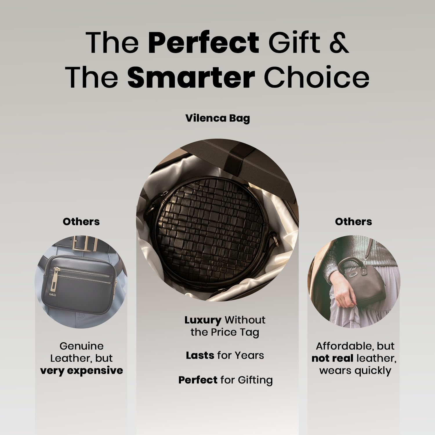 Genuine Leather Round Crossbody Bags For Women, Sling Bag For Women Crossbody Purse Trendy Casual - Image 9