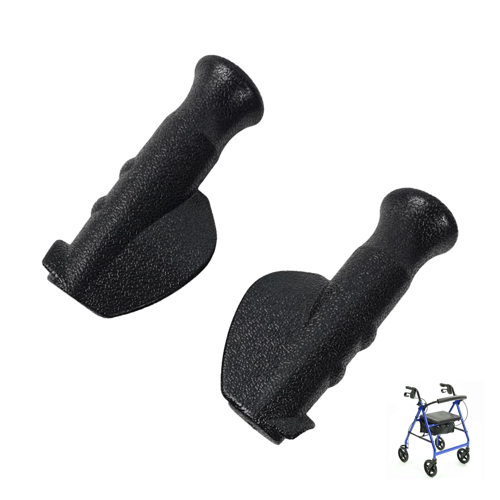 2 Stück Rollator Handgriff,Rollator Griffe,Griffpolster für Gehhilfen,Rollator Zubehör Handschuhe,Rollatoren Handgriffe Ersatzteile,Rollator-Rollstuhl für ältere Menschen,Verletzte,Rollstühle,Wagen Drogerie & Körperpflege