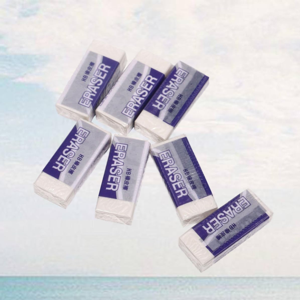 20pcs Hb 2b Student Drawing Eraser for School and Office Use