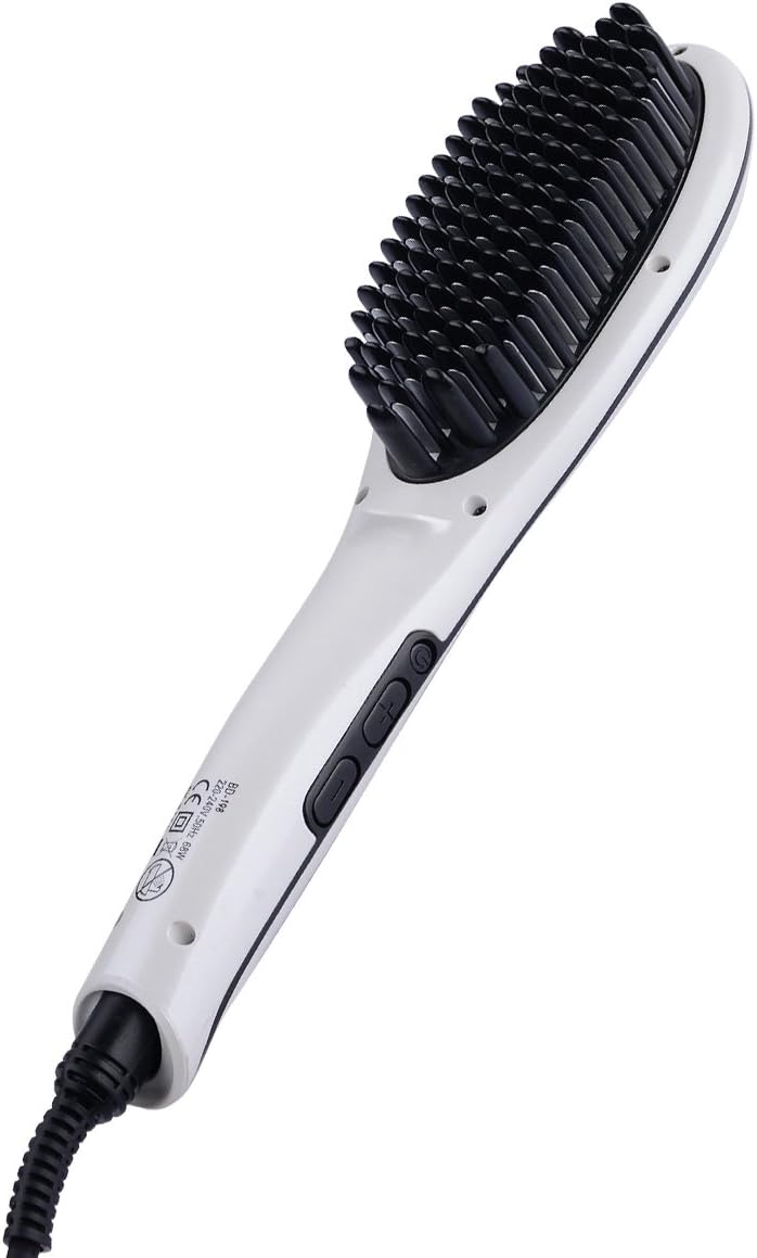 XBlade Hair Straightening Brush, Electric Ionic Ceramic Hair Straightening Brush, with Temperature Display
