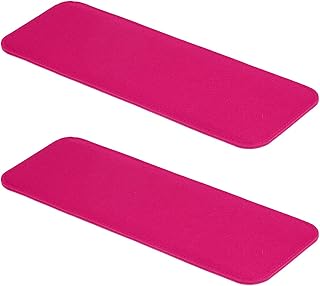 PATIKIL Felt Base Shaper 14x5 Inch, 2Pcs Bag Bottom Shaper Pad Purse Liner Board Insert Arc Corner for Handbags Tote Crossbody Bag Backpack, Fuchsia