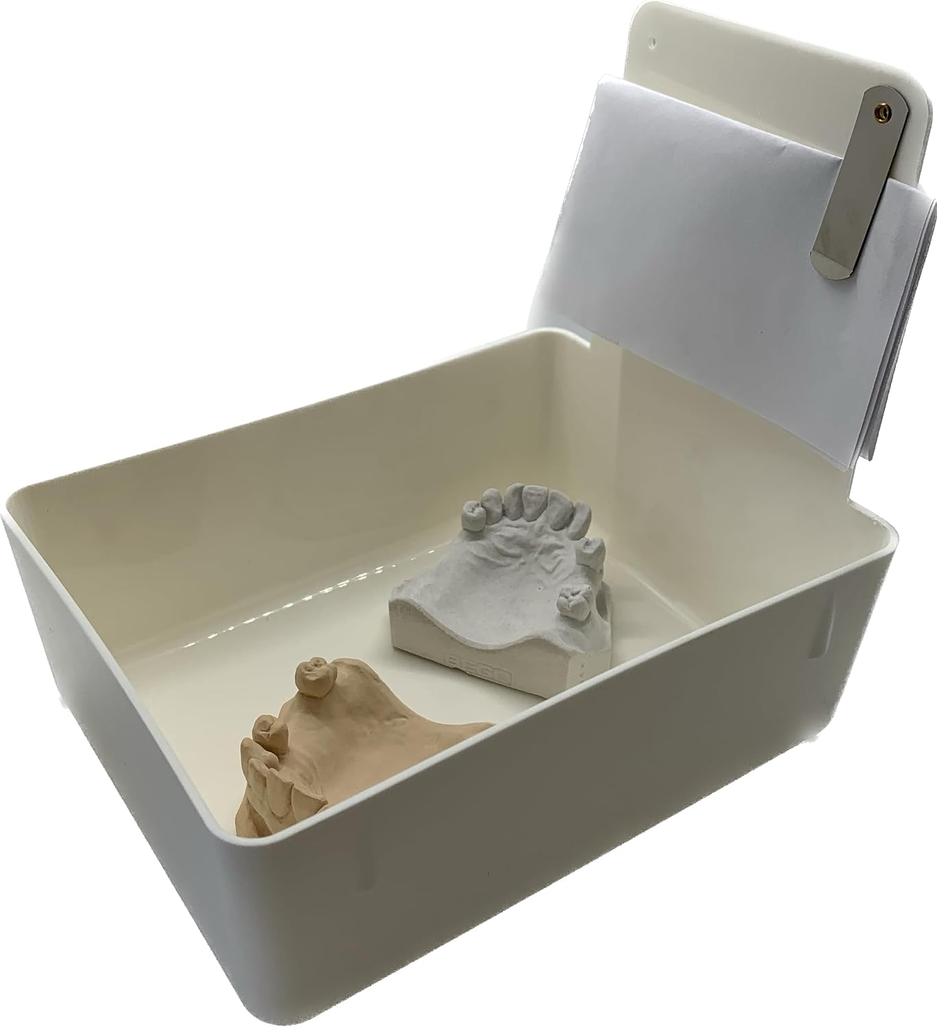 Dental Lab Pan White 12/Box Quality Color Coded Organization