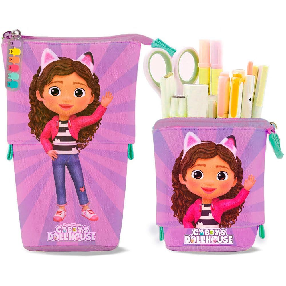 Gabby- Case, Goblet, Carryall, Expandable Case, Gabby, Pandy Patitas, Purple Color, Official Product (CyP Brands)