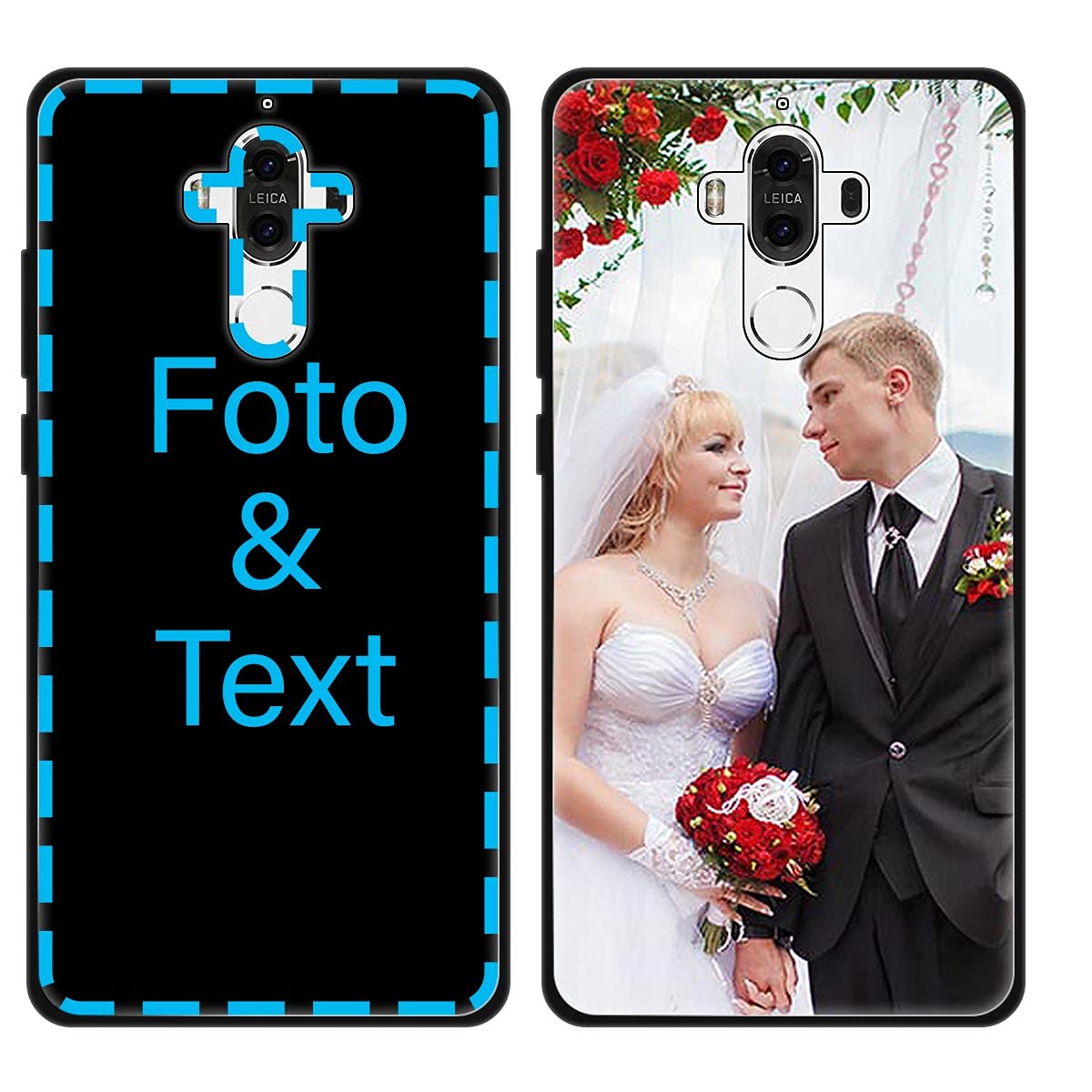 Custodia Personalizzata Per HUAWEI Mate 30 – Con Foto, Testo O Logo – Bordo TPU E Dorso In Vetro Temperato