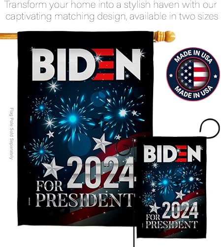 Miniatura 4 de Bandera de Biden Harris con bandera de la casa del presidente de la bandera patriótica, partido de té republicano demócrata de Estados Unidos,