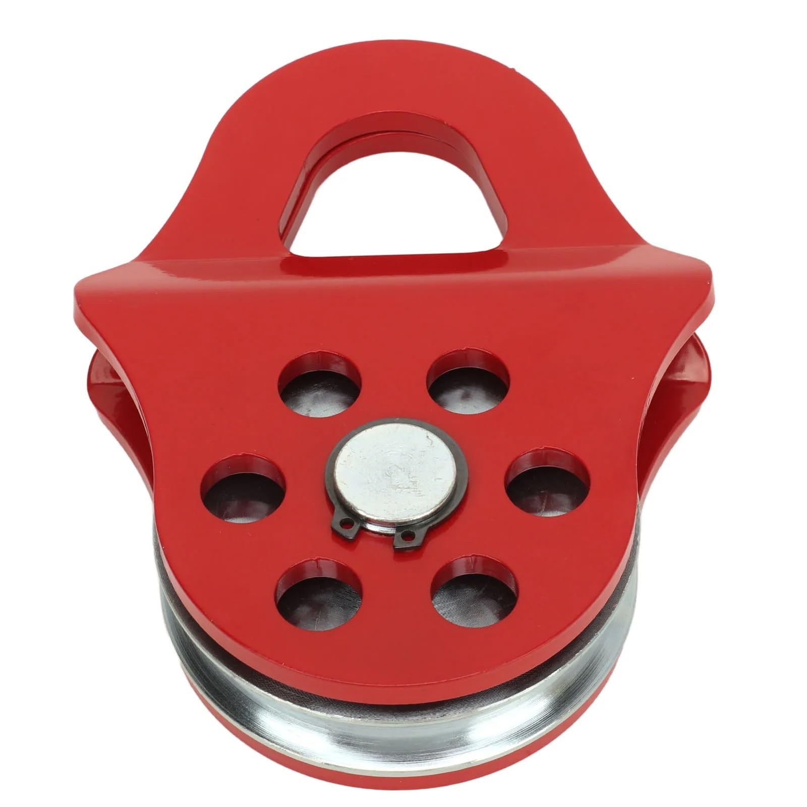 Polea de rodamiento de acero inoxidable 4T resistente, polea de enganche duradera para cuerda sintética y cable de acero, polea de cabrestante de fuerza de rotura 4T para camiones y uso industrial