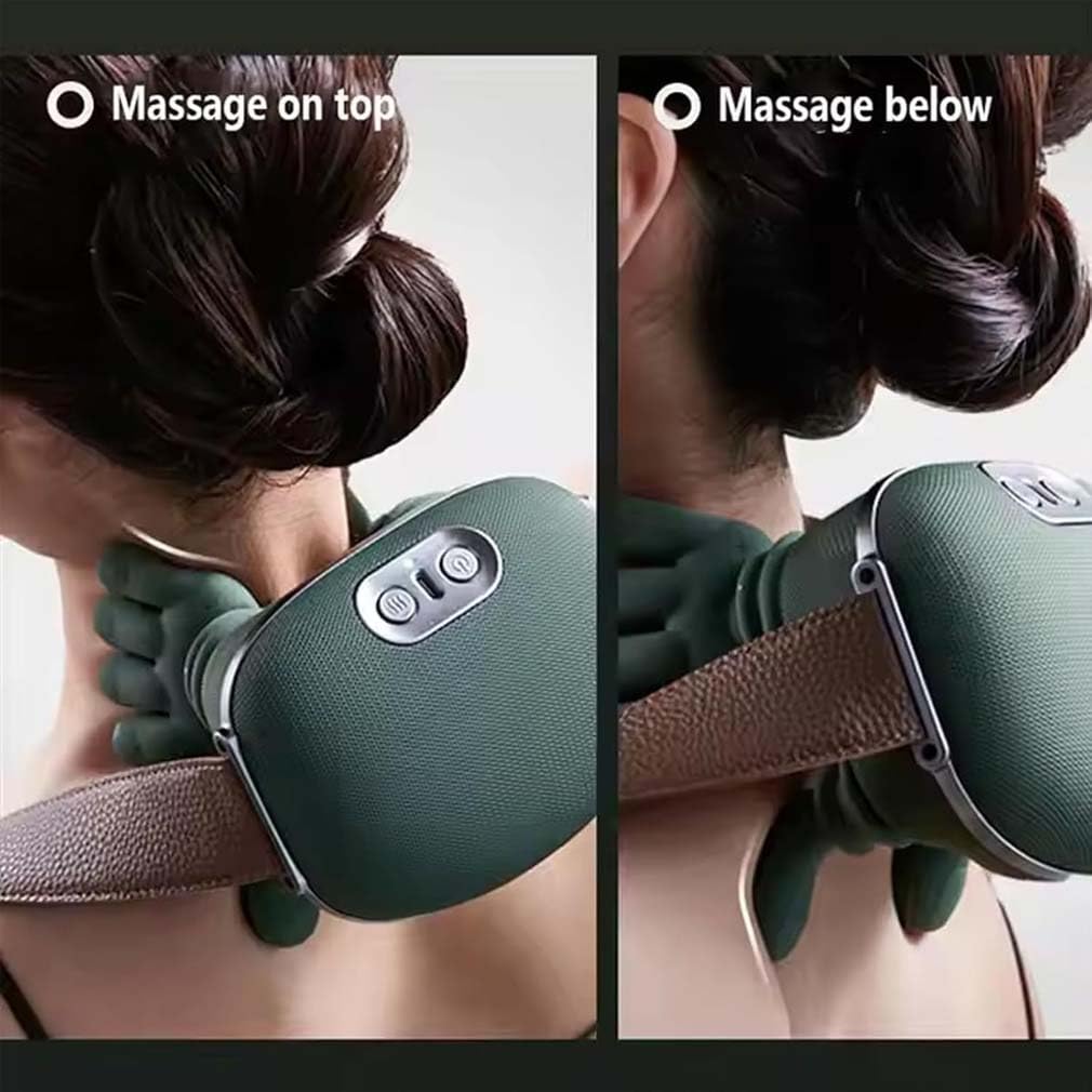 TrueAlign Massage Master for Shoulder, Nackenmassagekissen mit 3 Geschwindigkeiten, Shiatsu Massagegerät 3D Deep Massage, Nackenmassagegerät mit Wärme für Frauen und Männer