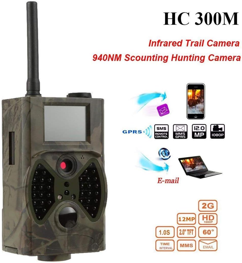 STAGO Wildlife Game Trail Camera Kit HC300M 12MP 1080P HD Infrared Game