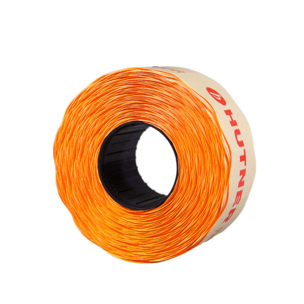 30 Rollen Preisetiketten 26x16 leucht-orange permanent | 33.000 Etiketten | Preisauszeichner Etiketten | Auszeichner Etiketten | HUTNER