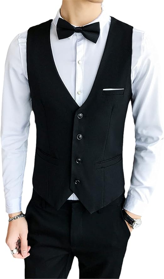 casual black vest