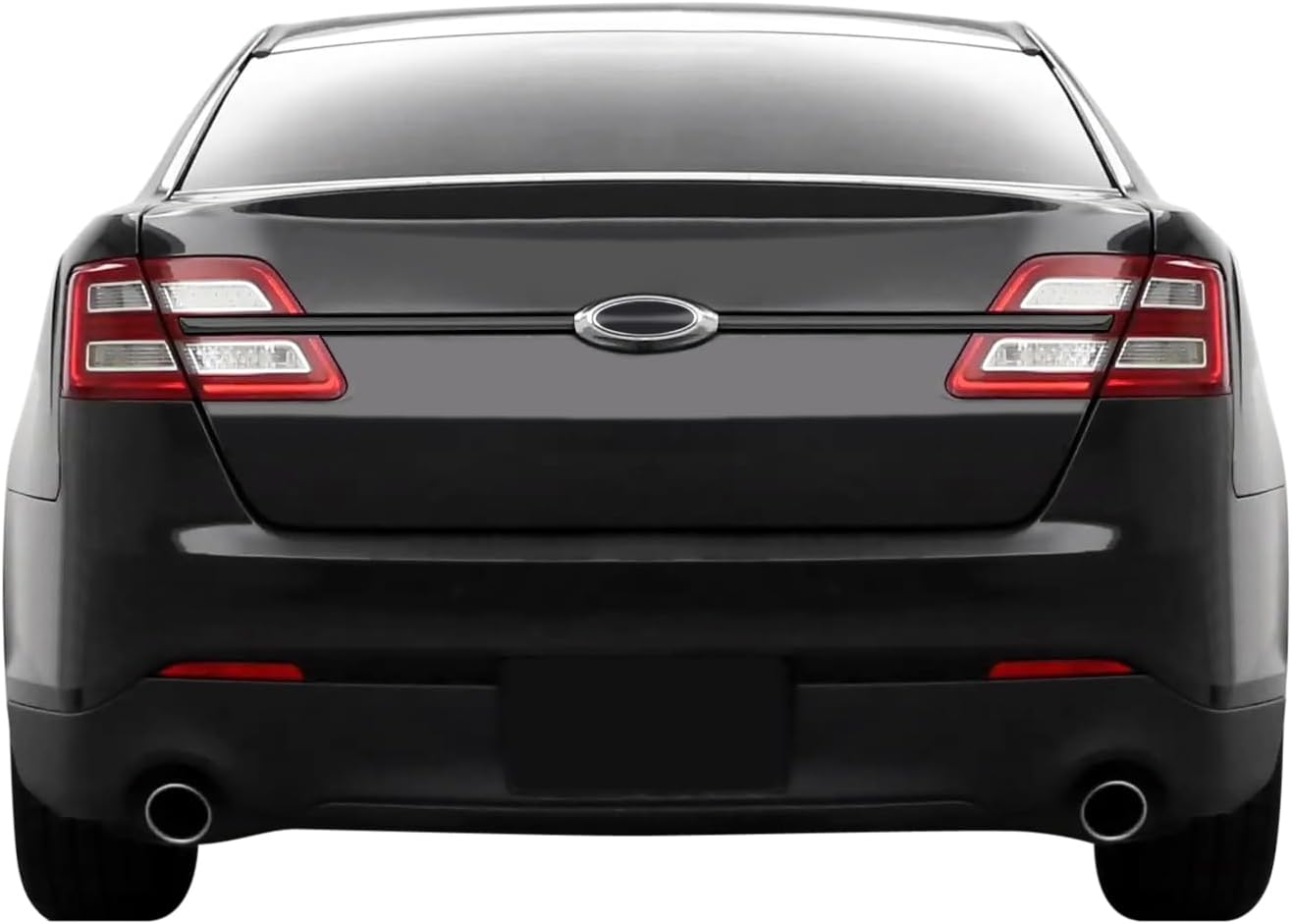 SlickMod Chrome Delete Blackout Vinyl Overlay for 2013-2019 Ford Taurus Trunk Trim (Gloss Black)