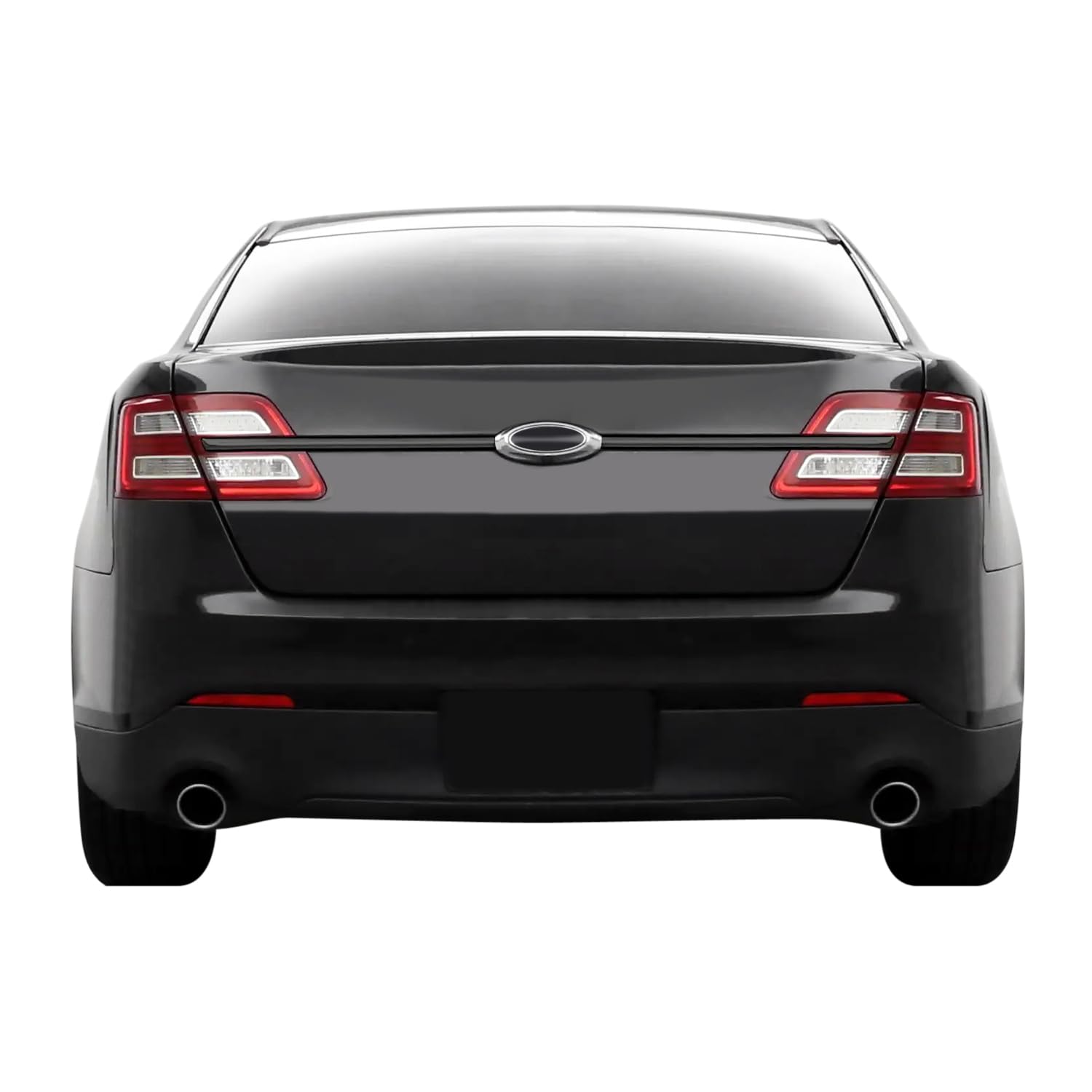 SlickMod Chrome Delete Blackout Vinyl Overlay for 2013-2019 Ford Taurus Trunk Trim (Carbon Fiber)