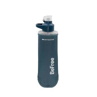 Katadyn BeFree AC 0.5L Blue | Portable Water Purifier Lightweight Compact for Outdoor and Disaster Preparedness | Equipped with 2-Stage Filtration System Official Japanese Product 14070