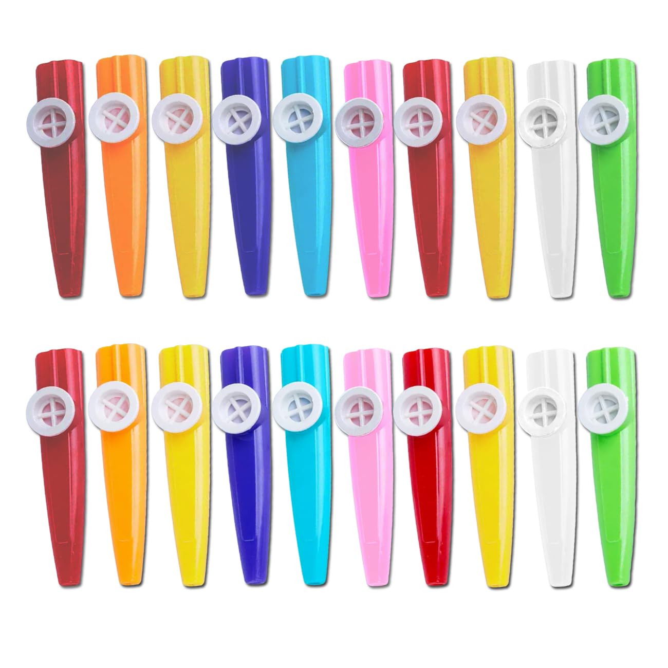 ZBJBinCH Colorful Plastic Kazoos Bulk Multipack, Kazoo Instrument Set